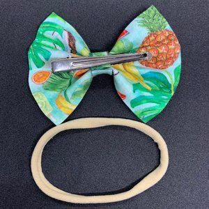 Face Mask 3D 3 Layers Pleated + Hair Bow